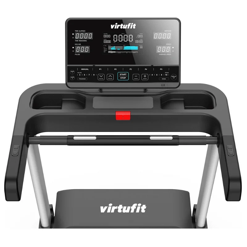 Virtufit Elite Comfort loopband - stevige steun - hartslagsensoren - opbergvakken