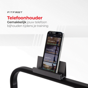 FitFirst Fitness jogger review - telefoonhouder op beugel